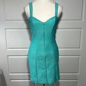 Elegant Teal Sleeveless Dress